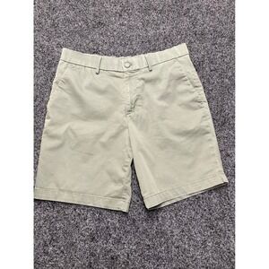 Banana Republic Aiden Shorts Mens 32 Olive Green Sage Slim Fit Chino Cotton 9in